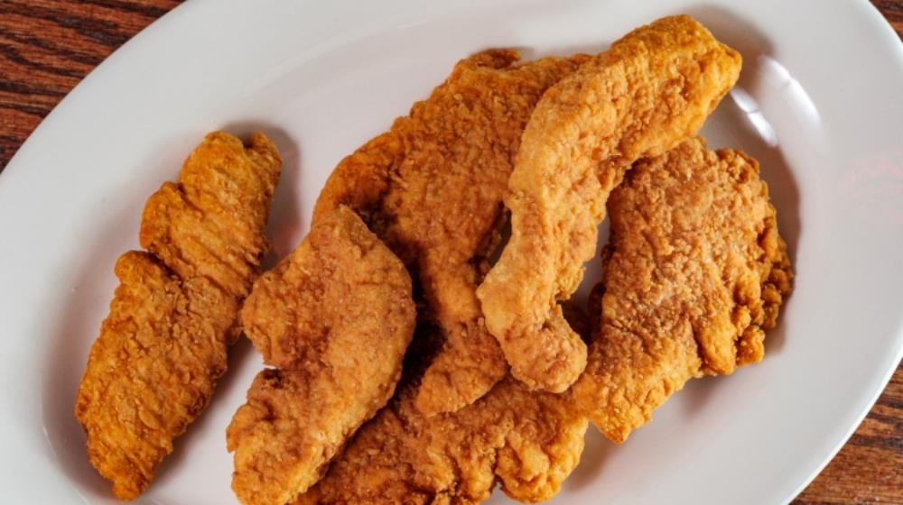 Chicken Fingers with French Fries.