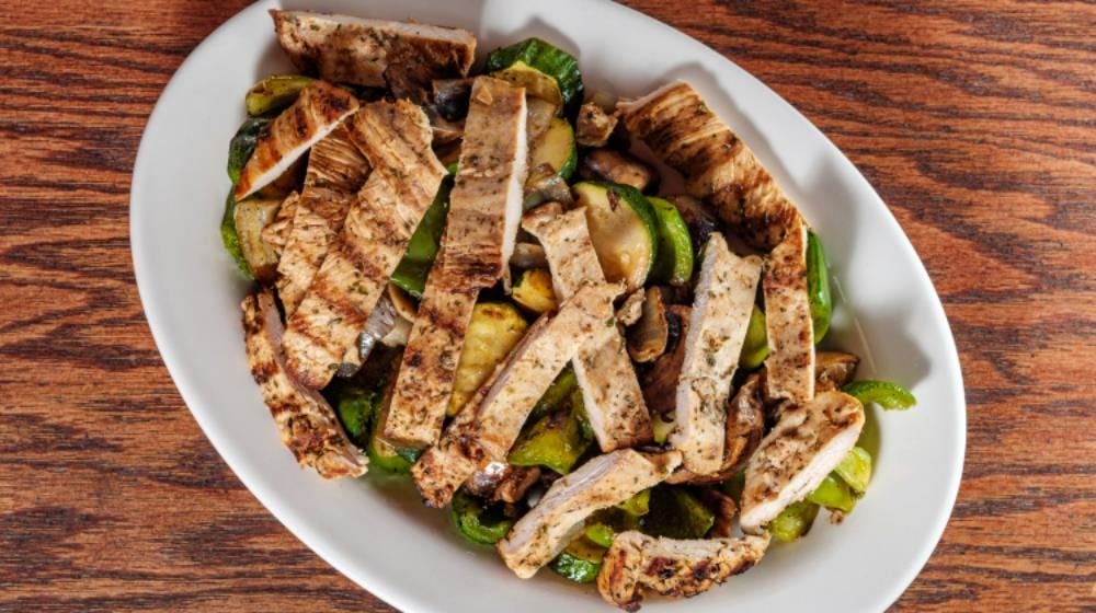 Grilled Chicken with Vegetables.