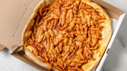Penne Vodka Pizza.