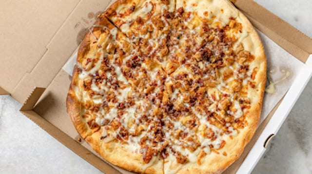 BBQ Chicken Pizza.