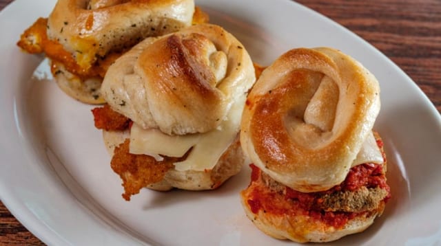 Eggplant Parmigiana Slider.