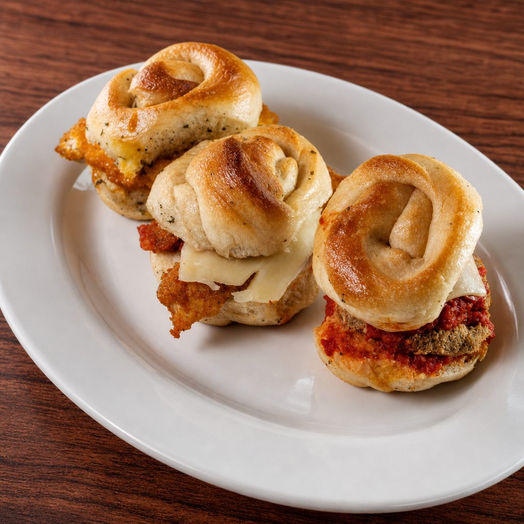 Chicken Parmigiana Slider.