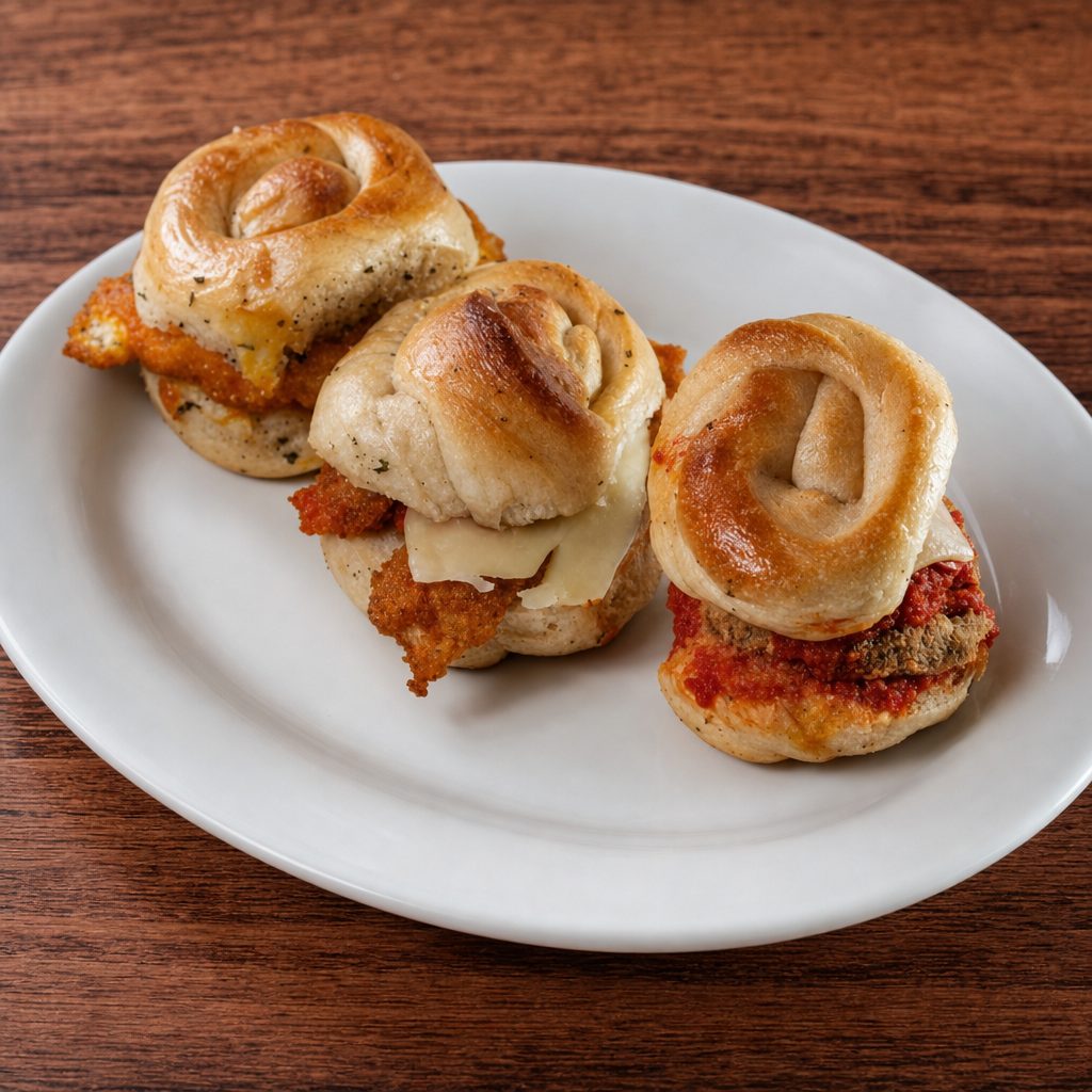 Eggplant Parmigiana Slider.