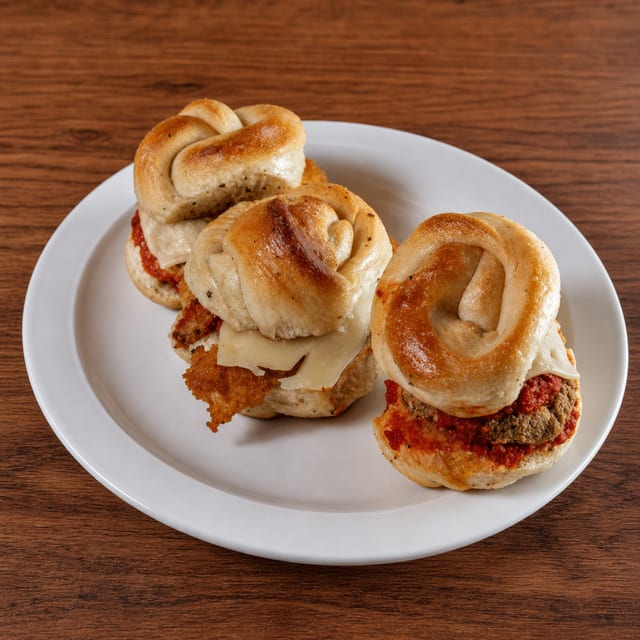 Catering - Garlic Knot Sliders.