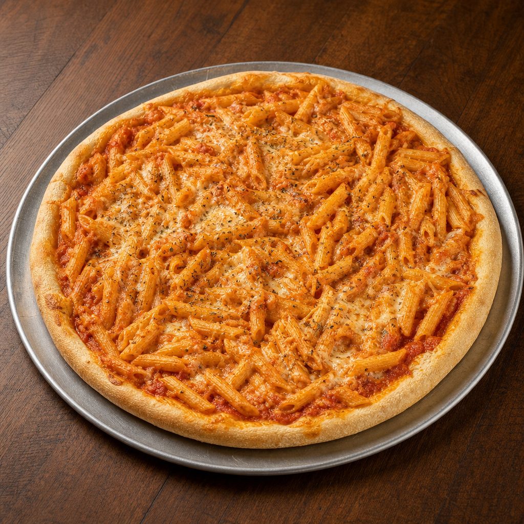 Penne Vodka Pizza.