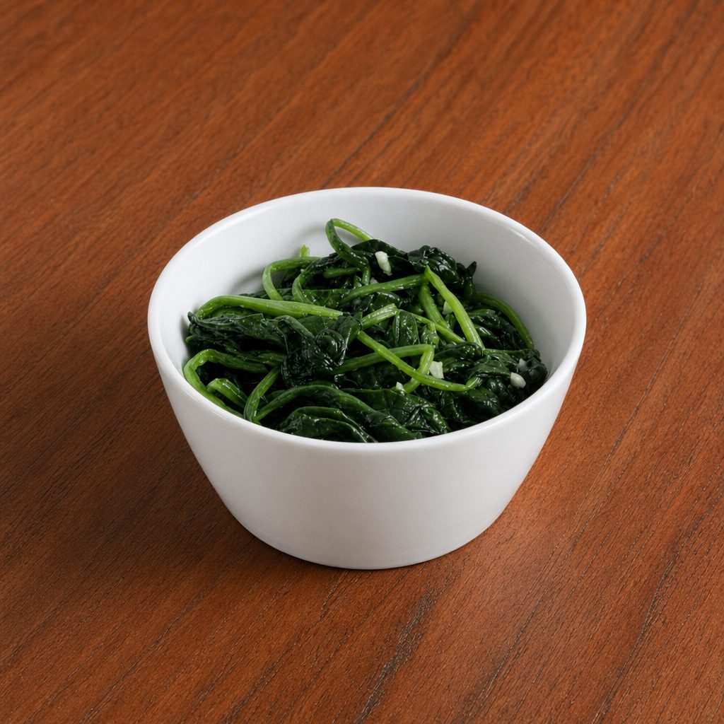 Sauteed Spinach.