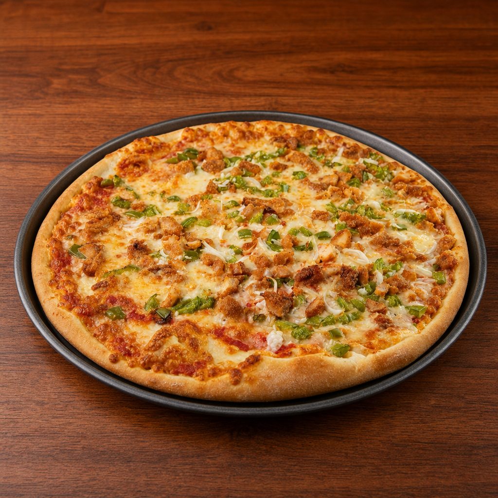 Chicken Supreme Pizza.