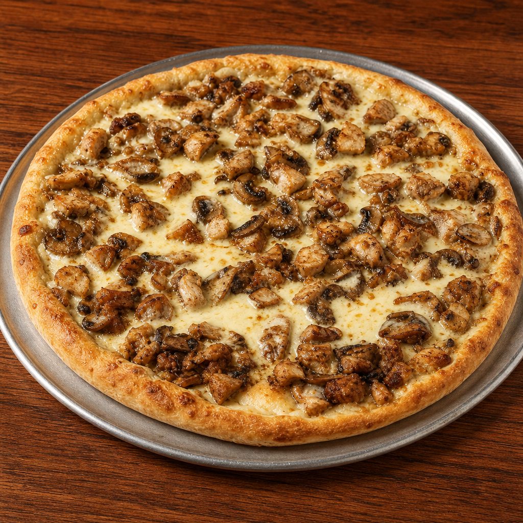 Chicken Marsala Pizza.