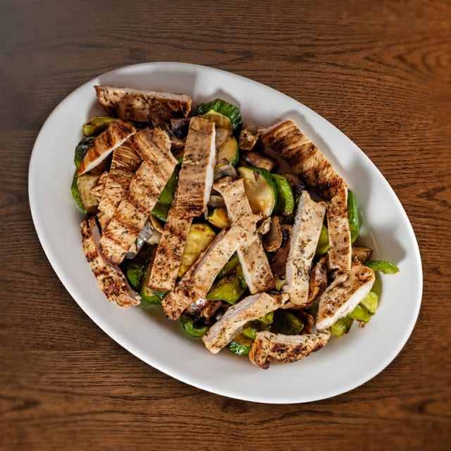 Grilled Chicken with Vegetables.