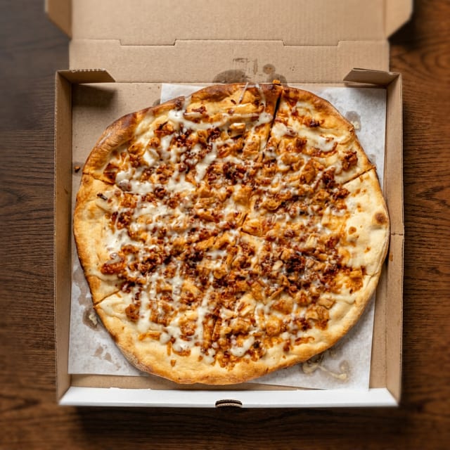 BBQ Chicken Pizza.