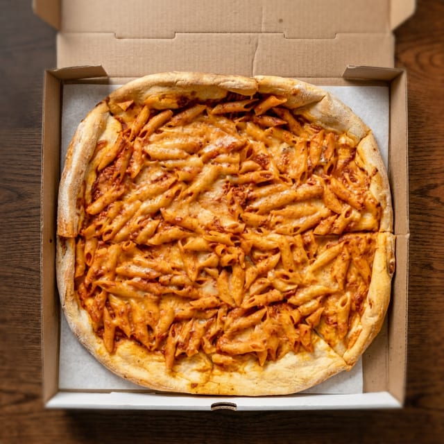 Penne Vodka Pizza.