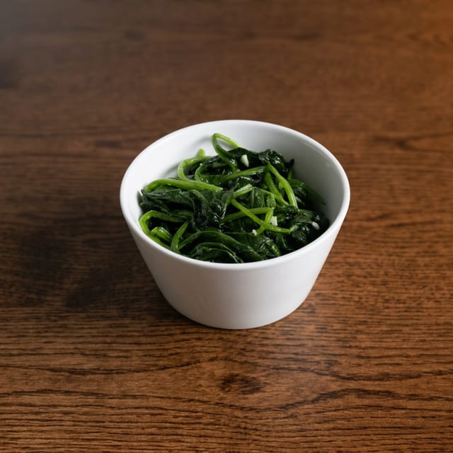 Sauteed Spinach.